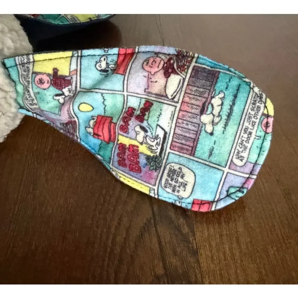 Hallmark Peanuts SNOOPY Plush Denim & Comic Strip EARS RARE NWT